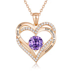 FREE Today: "I Love You Always and Forever" – Forever Love Birthstone Heart Necklace