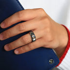 FREE Today: Koa Wood and Abalone Shell Tungsten Ring