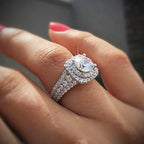 FREE Today: "Shining Star” - Square Cut Zirconia Ring