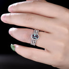 FREE Today: Alexandrite & Emerald 3 - piece Ring
