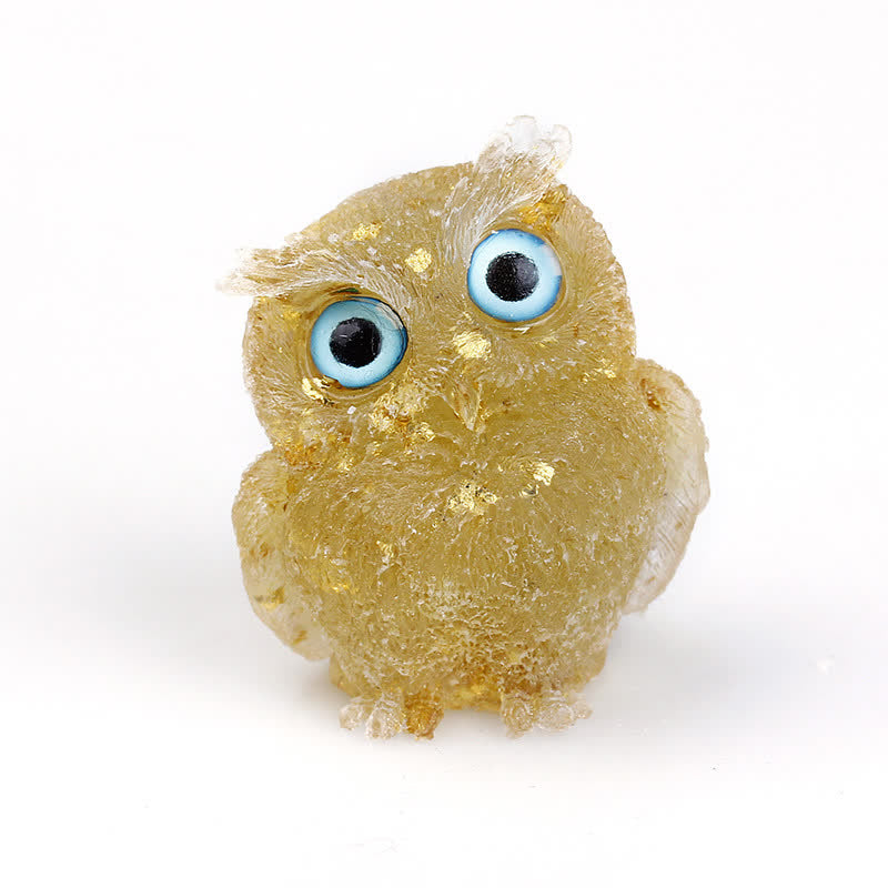 FREE Today: Natural Crystal Owl Healing Gemstone Decoration