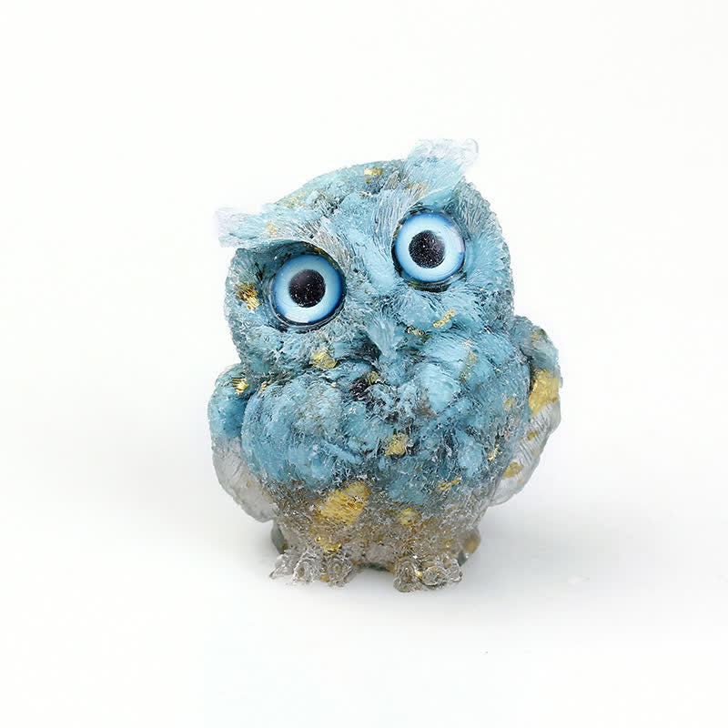 FREE Today: Wise Guardian Crystal Owl Figurine Gemstone Decoration