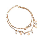 Infinity Anklet Bracelet + Pearls and Stars