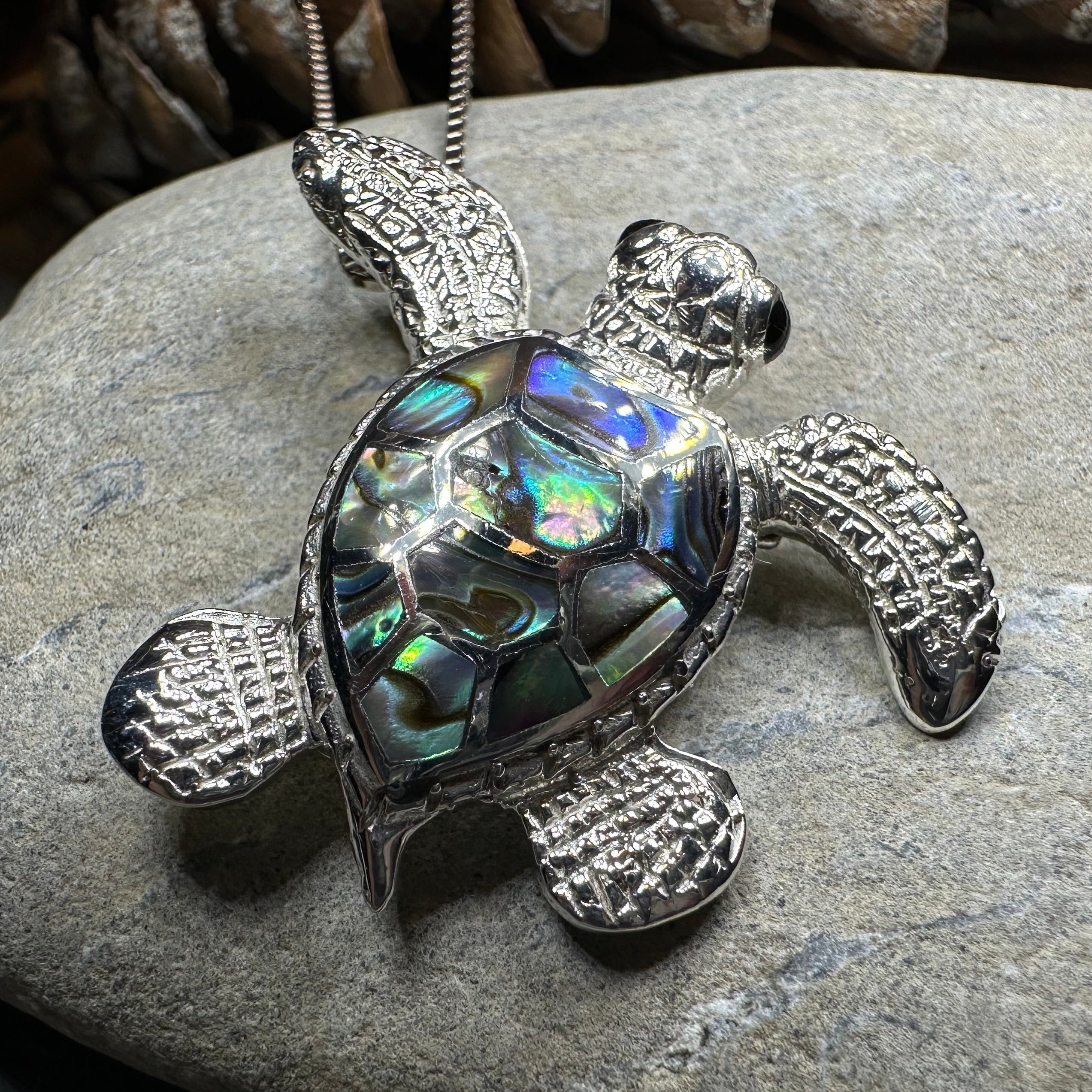 Abalone Turtle Necklace