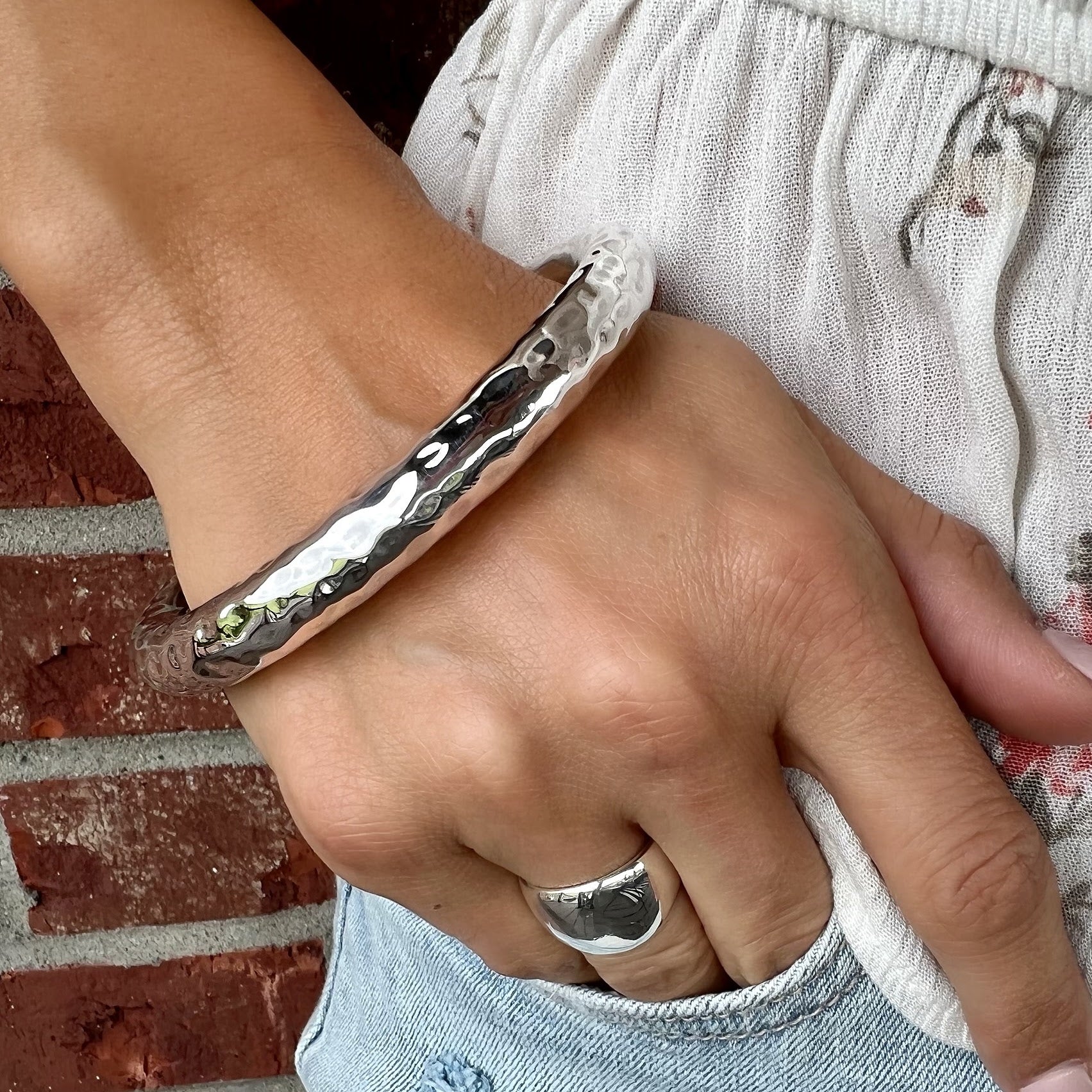 Hammered Bliss Bangle