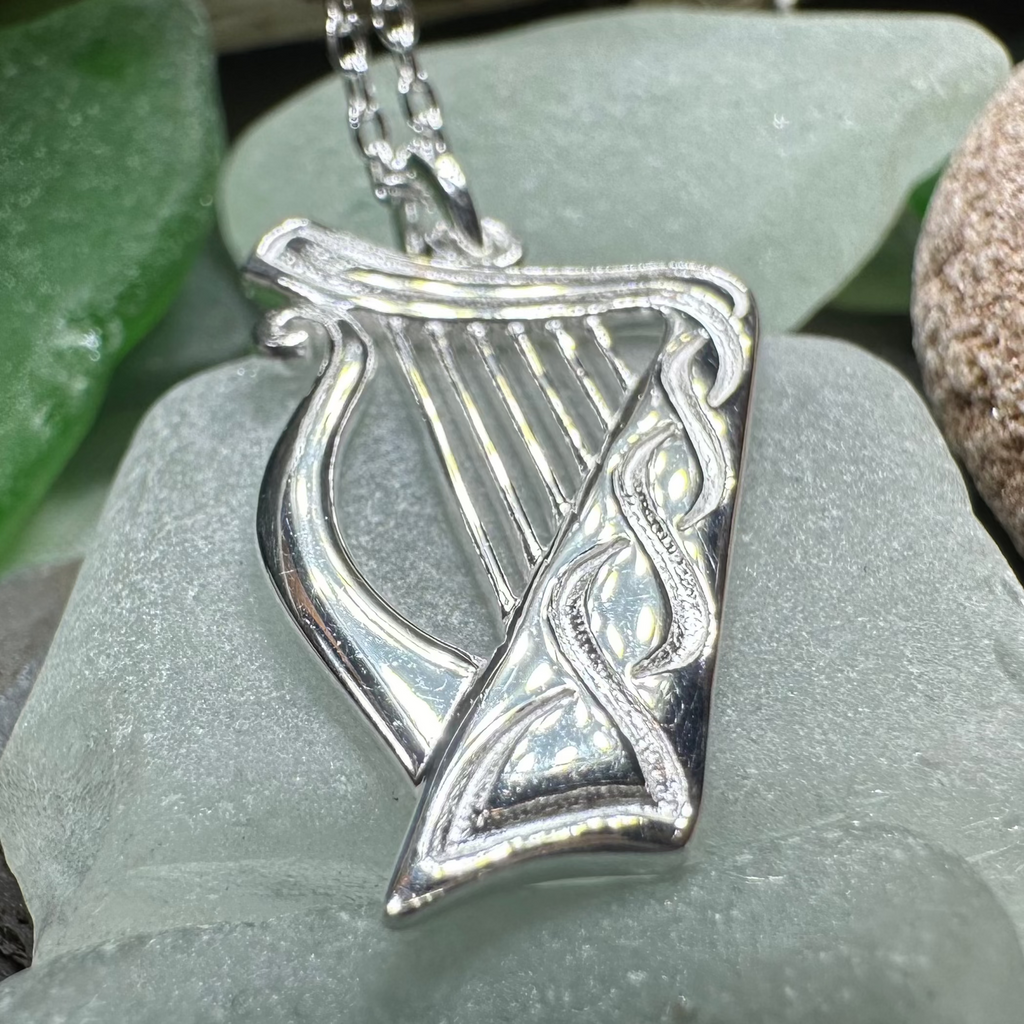 Alianna Irish Harp Necklace