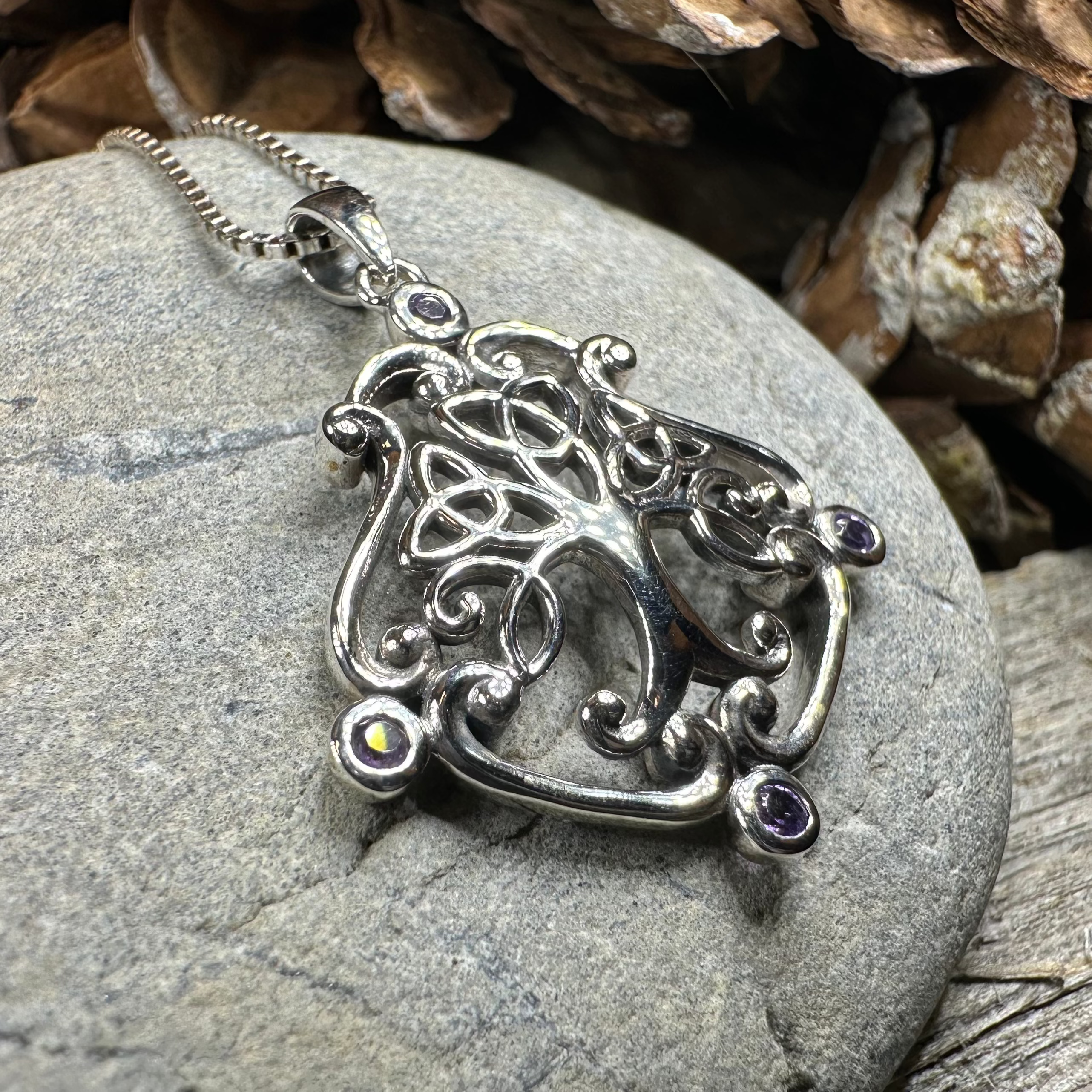 Amethyst Tree of Life Necklace