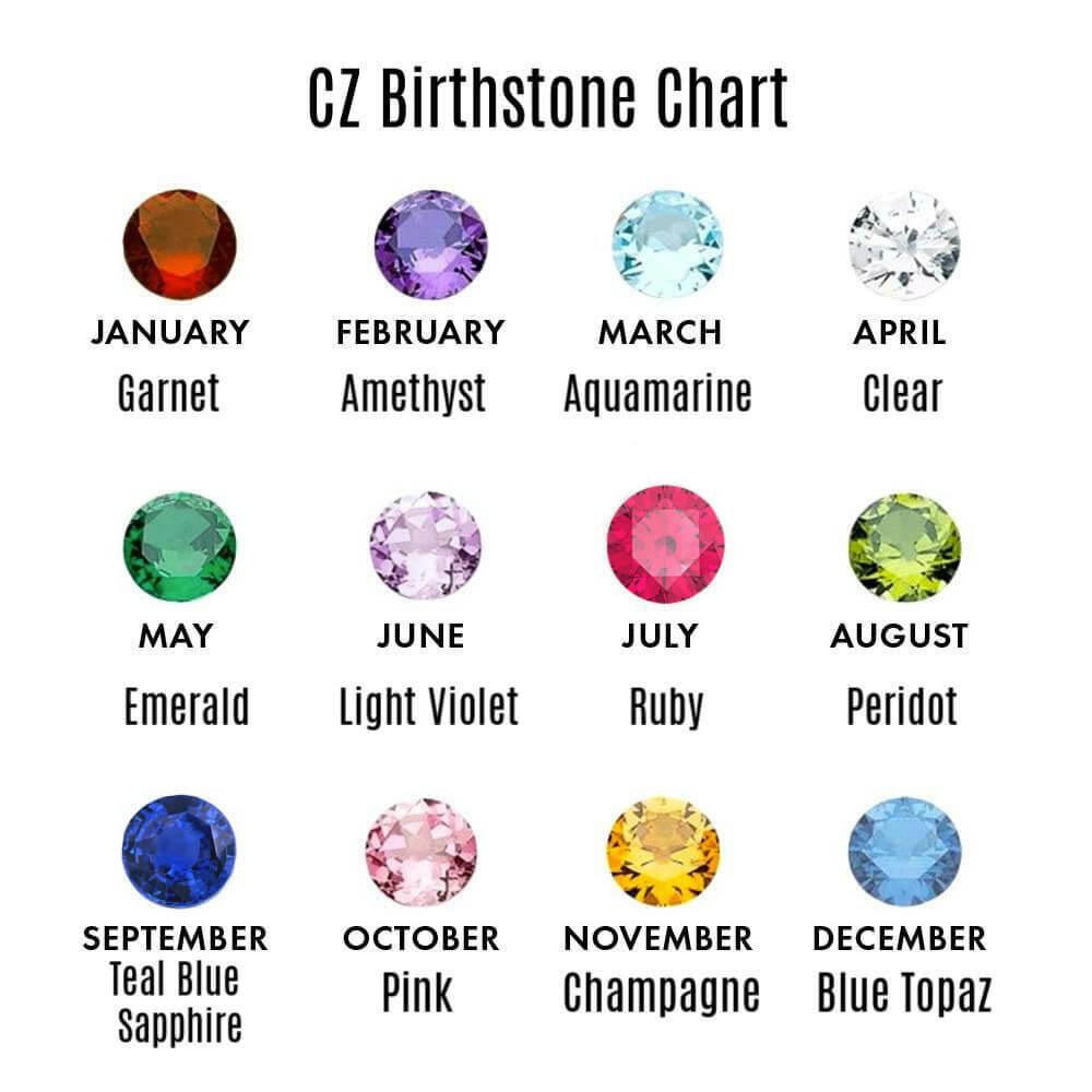 Personalized Heart Birthstone Ring