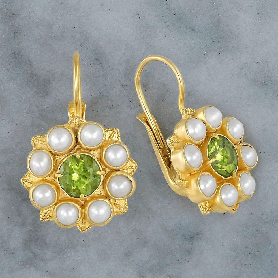 Delicate Artisan Gold Earring