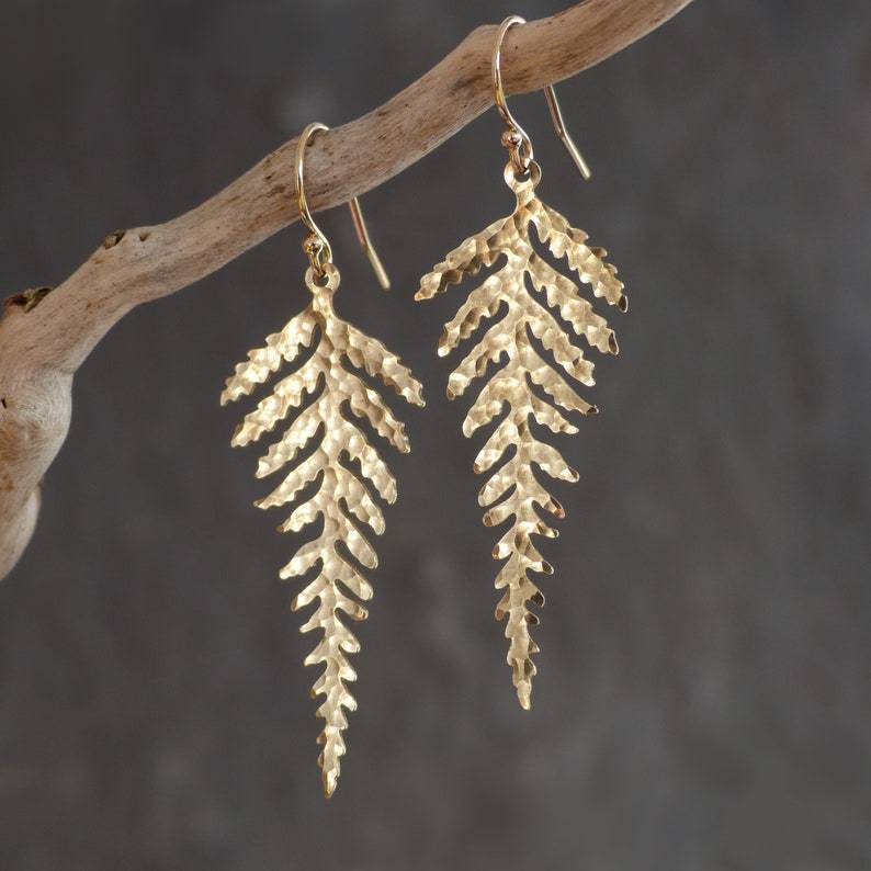Delicate Artisan Gold Earring