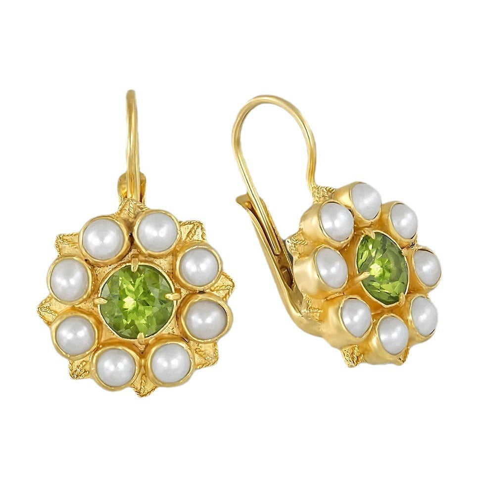 Delicate Artisan Gold Earring