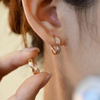 Vintage Handmade Silver Earring