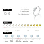 D Color Oval Cut Three Stone Moissanite Rings Solid 925 Sliver 18K Plated Jewelry for Women Engagement Ring Wedding