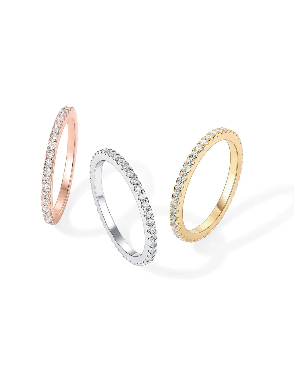 Women Luxury Cubic Zirconia Rings Lady Exquisite 14K Gold Plated Ring Fashion S925 Sterling Silver Jewelry for Gift