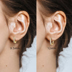 S925 All D Moissanite Clip Earrings U Shaped Hoop Huggie 925 Silver for Woman Certified Fine Jewelry Wedding Birthday Gift