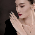 100% 925 Sterling Silver Ring 6 Carat Cushion Cut Sona Simulated Diamond CZ Cubic Zirconia Ring Engagement Wedding Jewelry