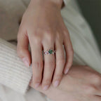 FREE Today: "Waterweed Dream" - S925 Silver Moss Agate Ring