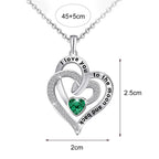 FREE Today: "I Love You to the Moon and Back" – Eternal Hearts Birthstone Necklace