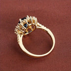 Vionne Luxe Sapphire Gold Ring