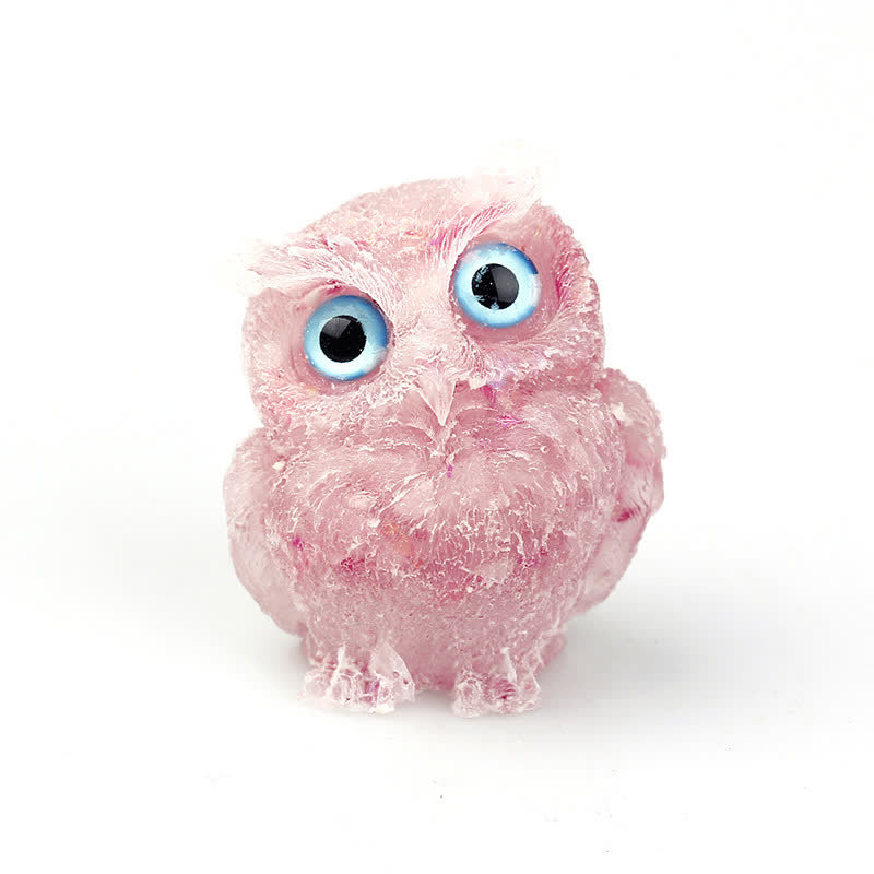 FREE Today: Wise Guardian Crystal Owl Figurine Gemstone Decoration