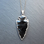 FREE Today:  Black Obsidian Arrowhead Necklace