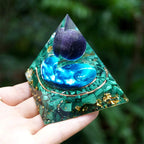FREE Today: Mystic Union Amethyst & Malachite Orgone Pyramid