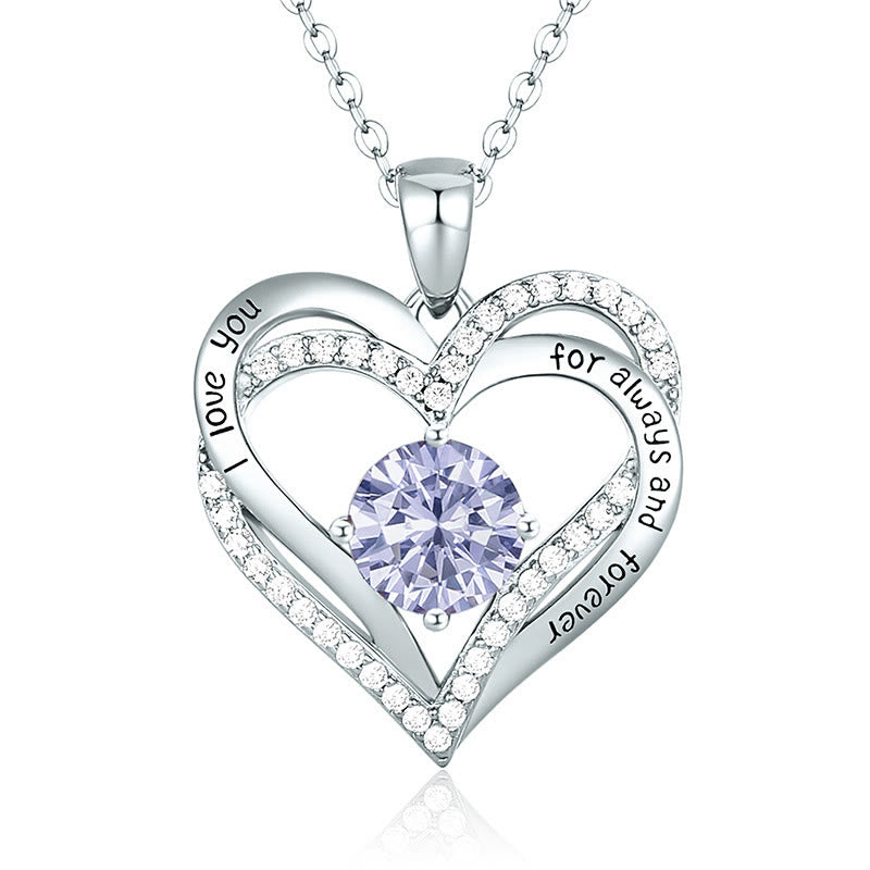 FREE Today: "I Love You Always and Forever" – Forever Love Birthstone Heart Necklace
