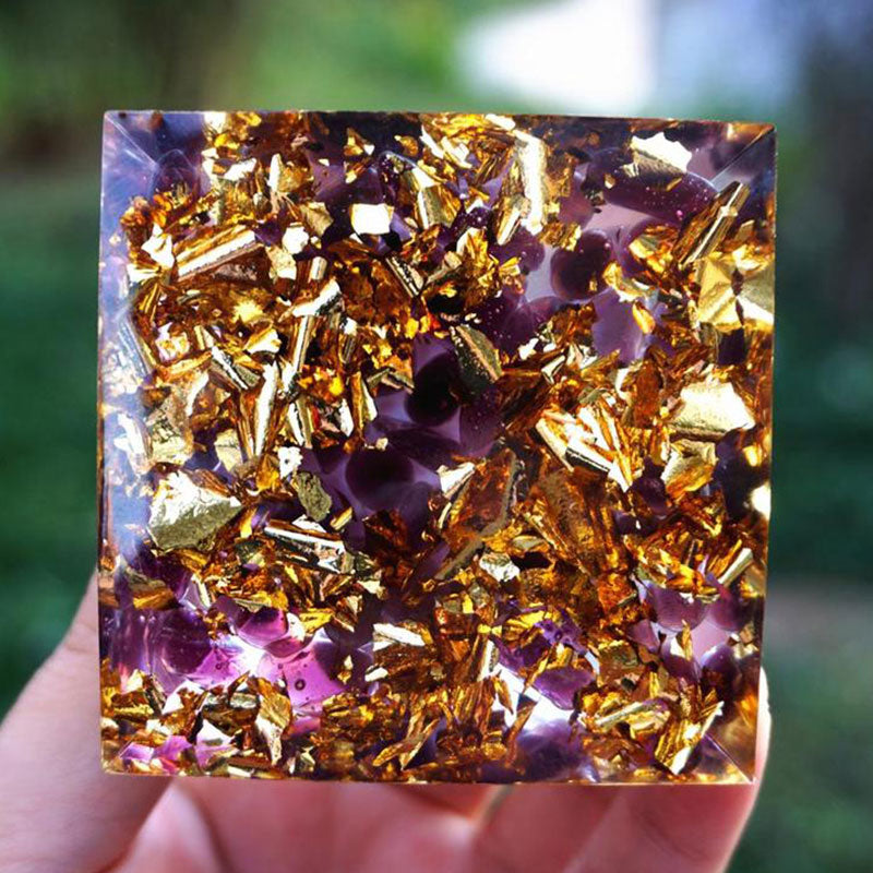 FREE Today: Celestial Gateway-Amethyst & Lapis Lazuli Sphere Orgone Pyramid