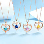 FREE Today: "I Love You Always and Forever" – Forever Love Birthstone Heart Necklace