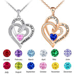 FREE Today: "I Love You to the Moon and Back" – Eternal Hearts Birthstone Necklace