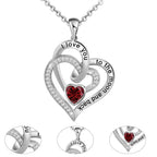FREE Today: "I Love You to the Moon and Back" – Eternal Hearts Birthstone Necklace