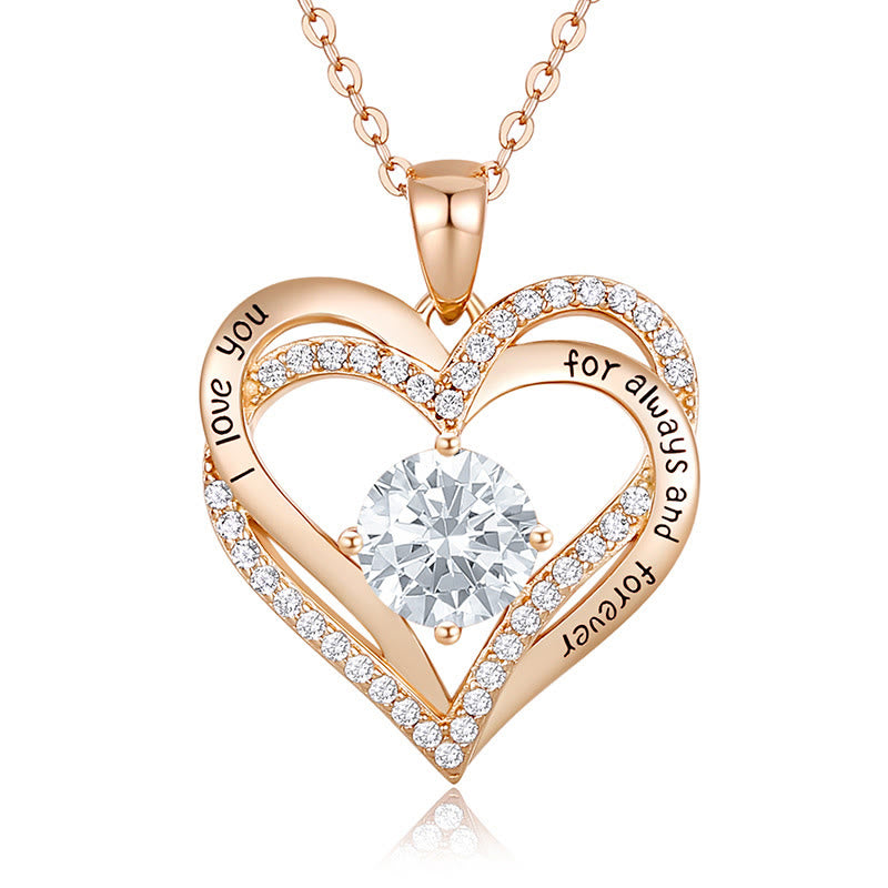 FREE Today: "I Love You Always and Forever" – Forever Love Birthstone Heart Necklace