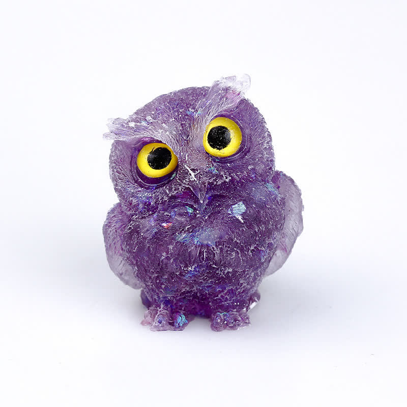 FREE Today: Natural Crystal Owl Healing Gemstone Decoration