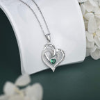 FREE Today: "I Love You to the Moon and Back" – Eternal Hearts Birthstone Necklace