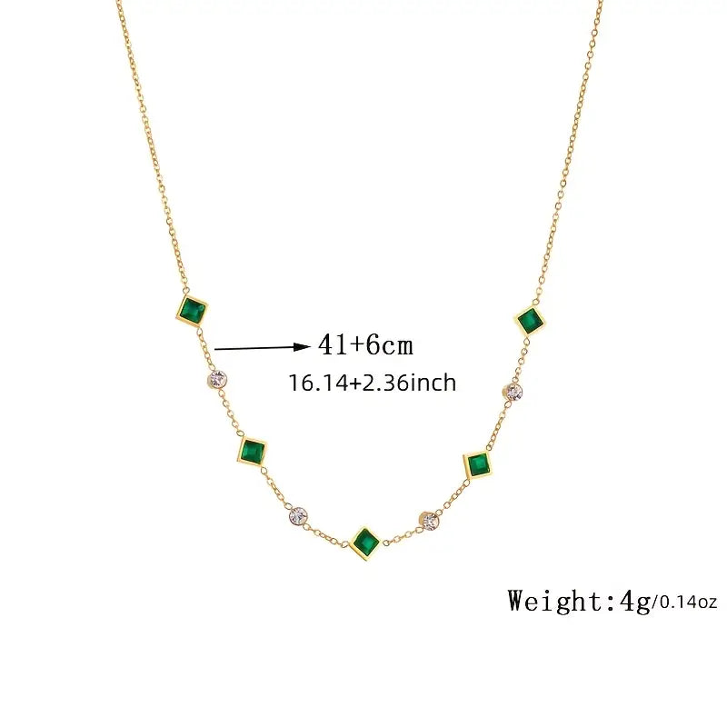 Amelisse Emerald Elegance Necklace