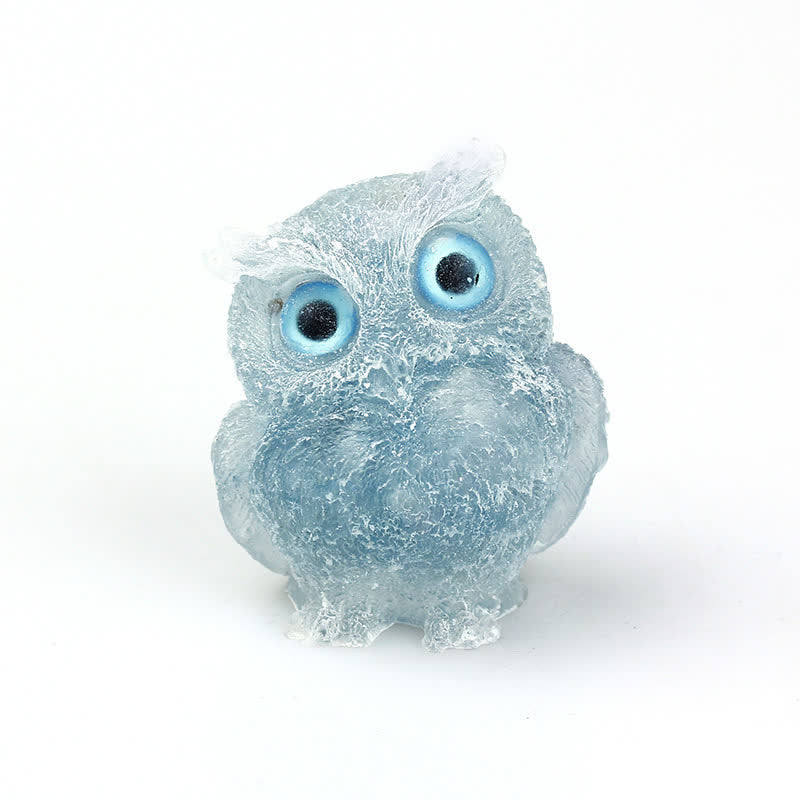 FREE Today: Wise Guardian Crystal Owl Figurine Gemstone Decoration