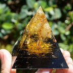 FREE Today: Golden Clarity-Citrine & Obsidian Tree of Life Pyramid
