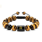 Tiger Eye Letter Protection Bracelet