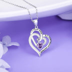 FREE Today: "I Love You to the Moon and Back" – Eternal Hearts Birthstone Necklace