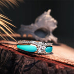 FREE Today: Blue Lagoon Turquoise 2 Piece Ring