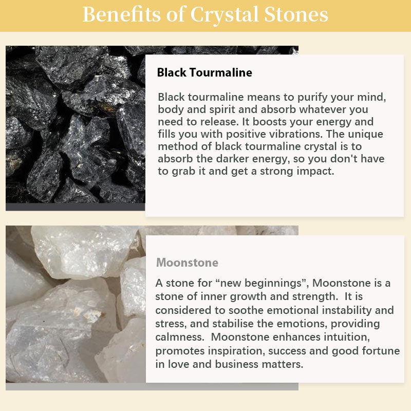 Easter Moonstone Tourmaline New Beginnings Crystal Egg