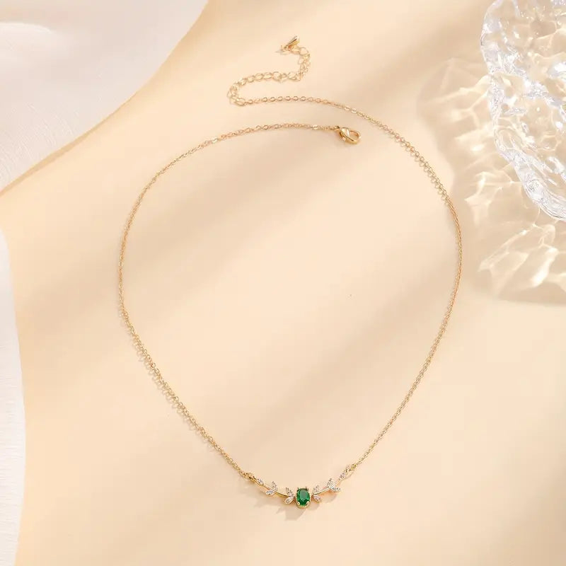 Amira's Elegance Green Necklace