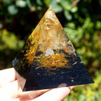 FREE Today: Golden Clarity-Citrine & Obsidian Tree of Life Pyramid