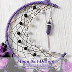 FREE Today: "Peace Energy" Amethyst & Obsidian Moon Feather Dream Catcher