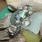 Abalone Seahorse Necklace