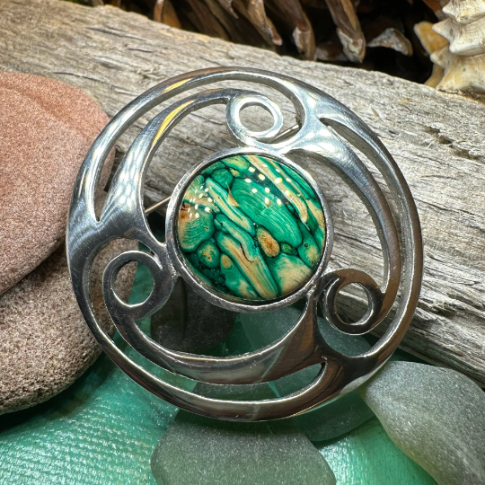 Alana Heathergems Brooch