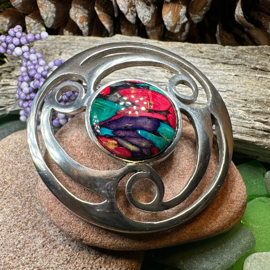 Alana Heathergems Brooch