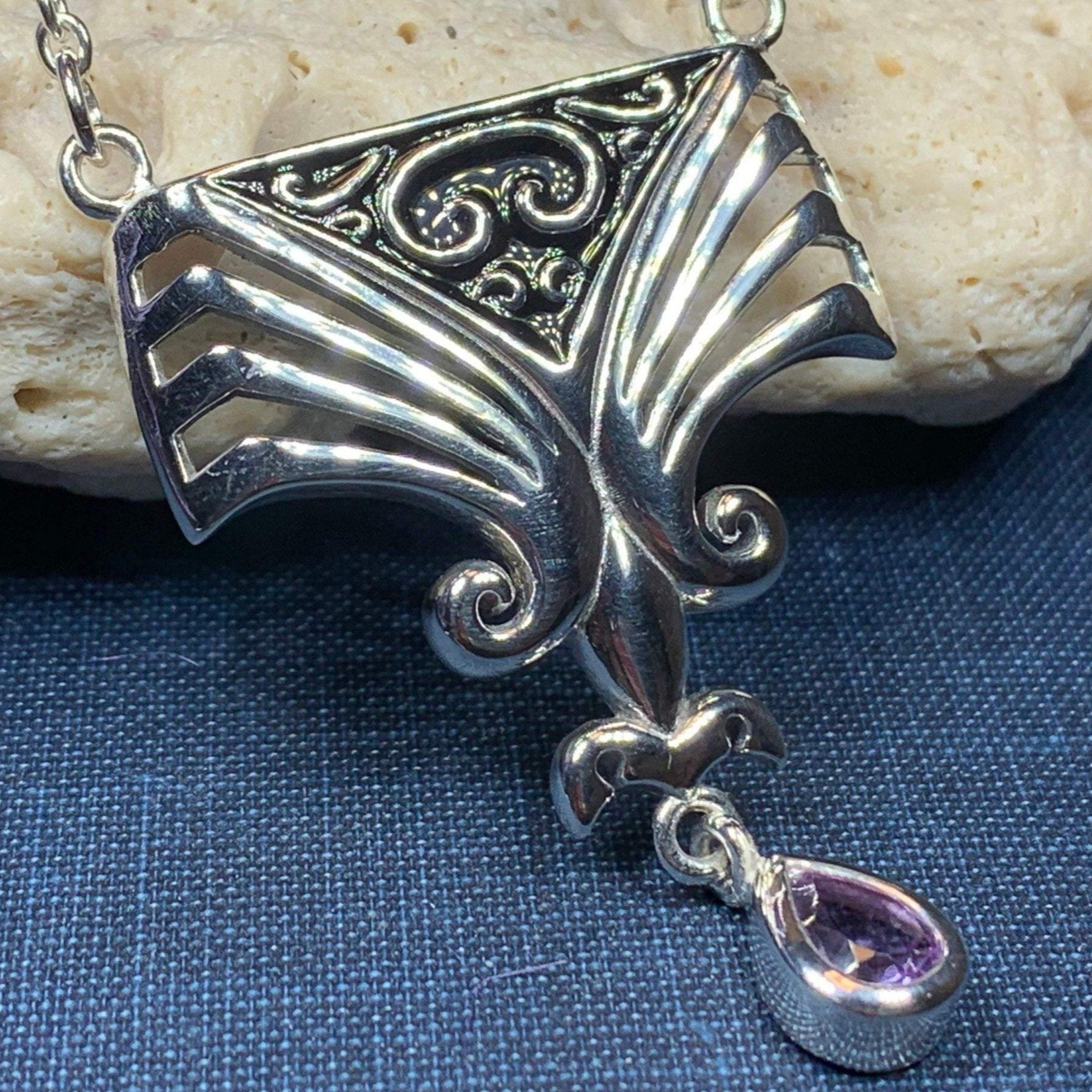 Aina Celtic Amethyst Necklace