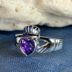 Amethyst Claddagh Ring