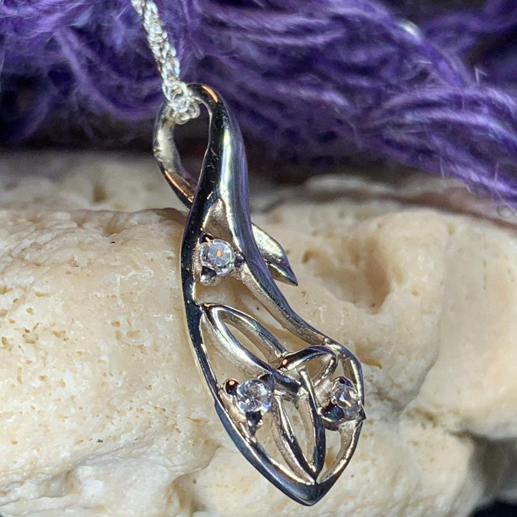 Zirconia Trinity Knot Necklace